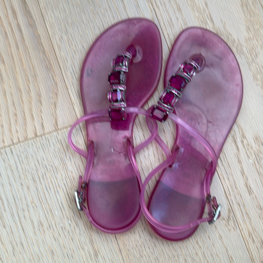 Casadei Pink Jelly Sandals Sz 6